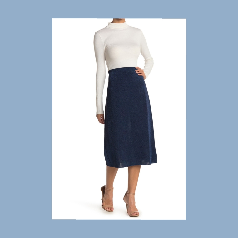 Missoni Metallic Knit Midi Skirt